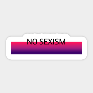 No Sexism Sticker